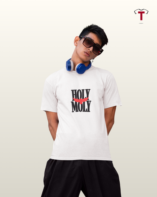 White Holy Moly Unisex Cotton T-Shirt