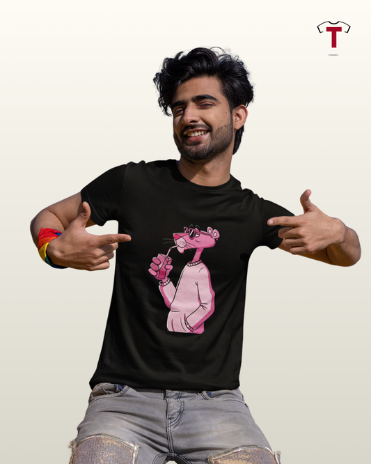 Black Pink Panther Unisex Cotton T-Shirt