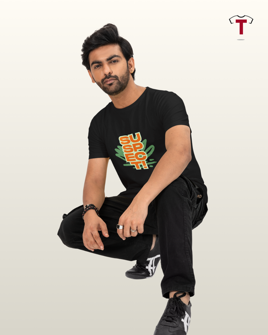 Black Suspect Unisex Cotton T-Shirt