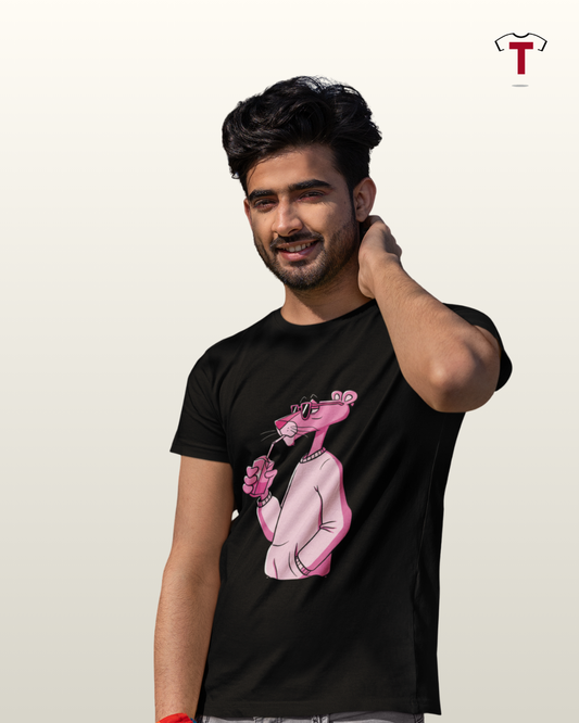 Black Pink Panther Unisex Cotton T-Shirt