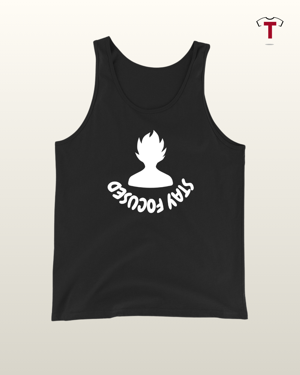 Black Stay Focused unisex Tanktop