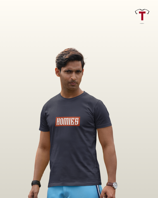 Navy Homies Unisex Cotton T-Shirt