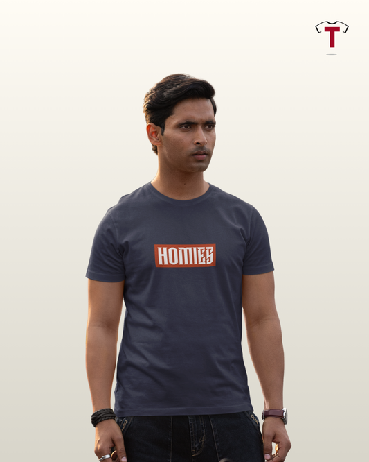 Navy Homies Unisex Cotton T-Shirt