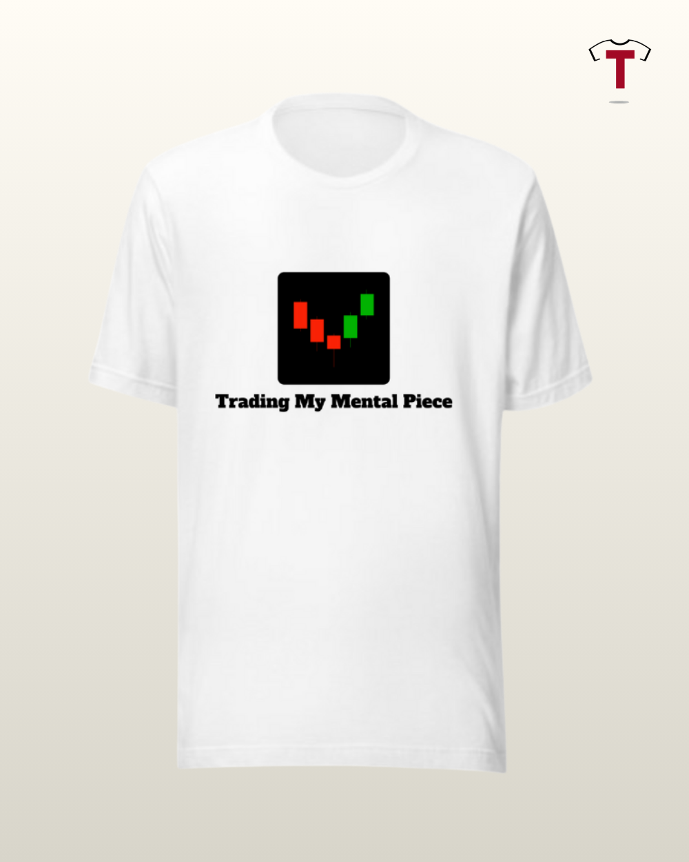 White Trading My Mental Piece Unisex Cotton T-Shirt